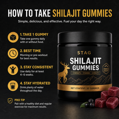 Stag® Shilajit Gummies