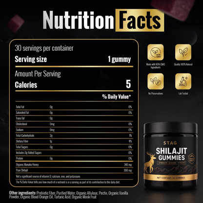 Stag® Shilajit Gummies