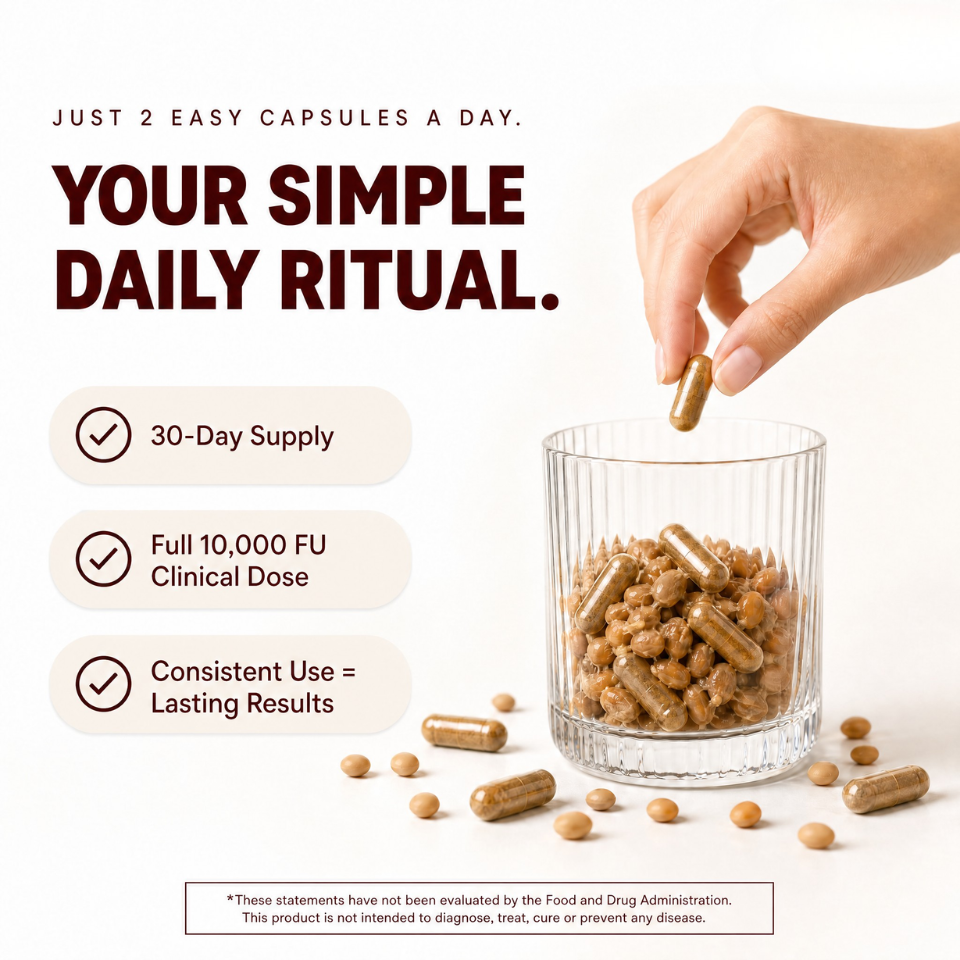 Nattokinase Capsules - Naturally Supports Clear Arteries